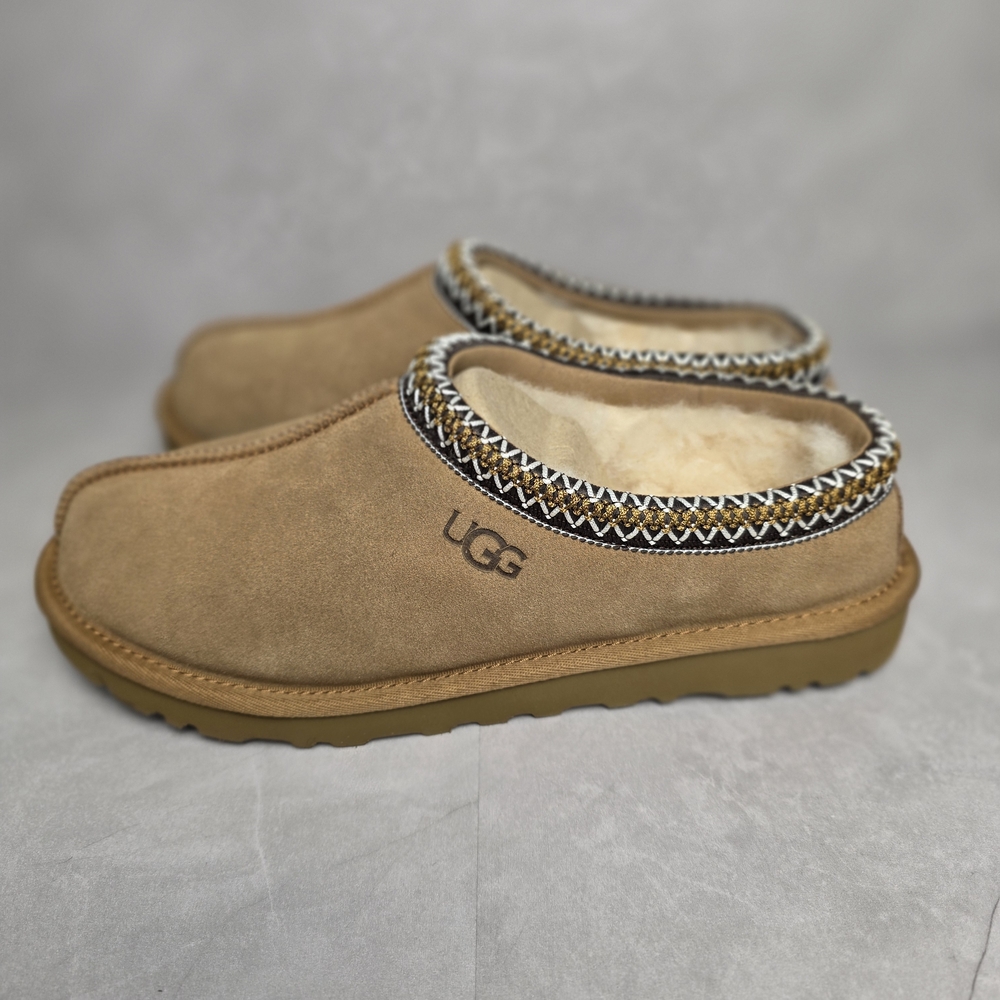 UGG Tan Suede Slip-On Slippers